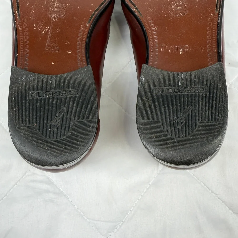 Vintage 90s Giorgio Brutini Men 9.5D Patchwork Leather Loafers Brazil